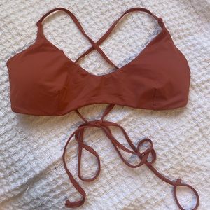 BRAND NEW!! ZARA rust bikini top size medium